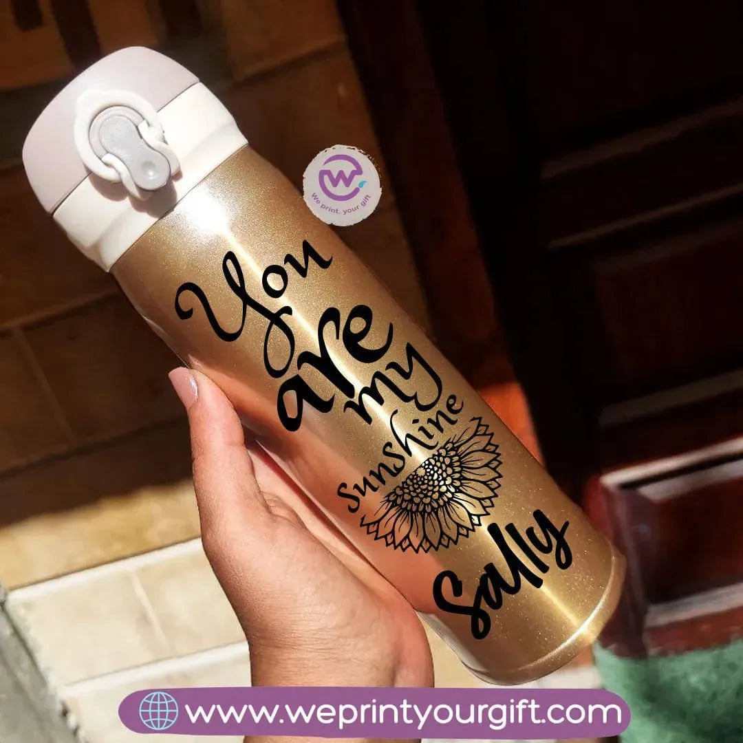 Thermal Mug with Lock-Gold-Motivation - WE PRINT