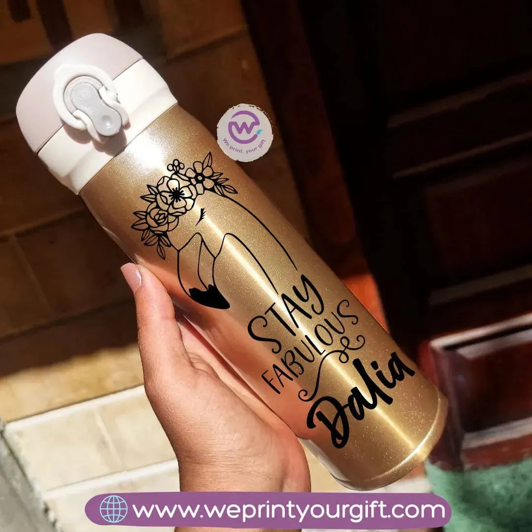 Thermal Mug with Lock-Gold-Motivation - WE PRINT