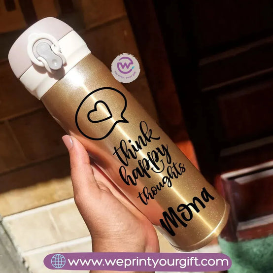 Thermal Mug with Lock-Gold-Motivation - WE PRINT