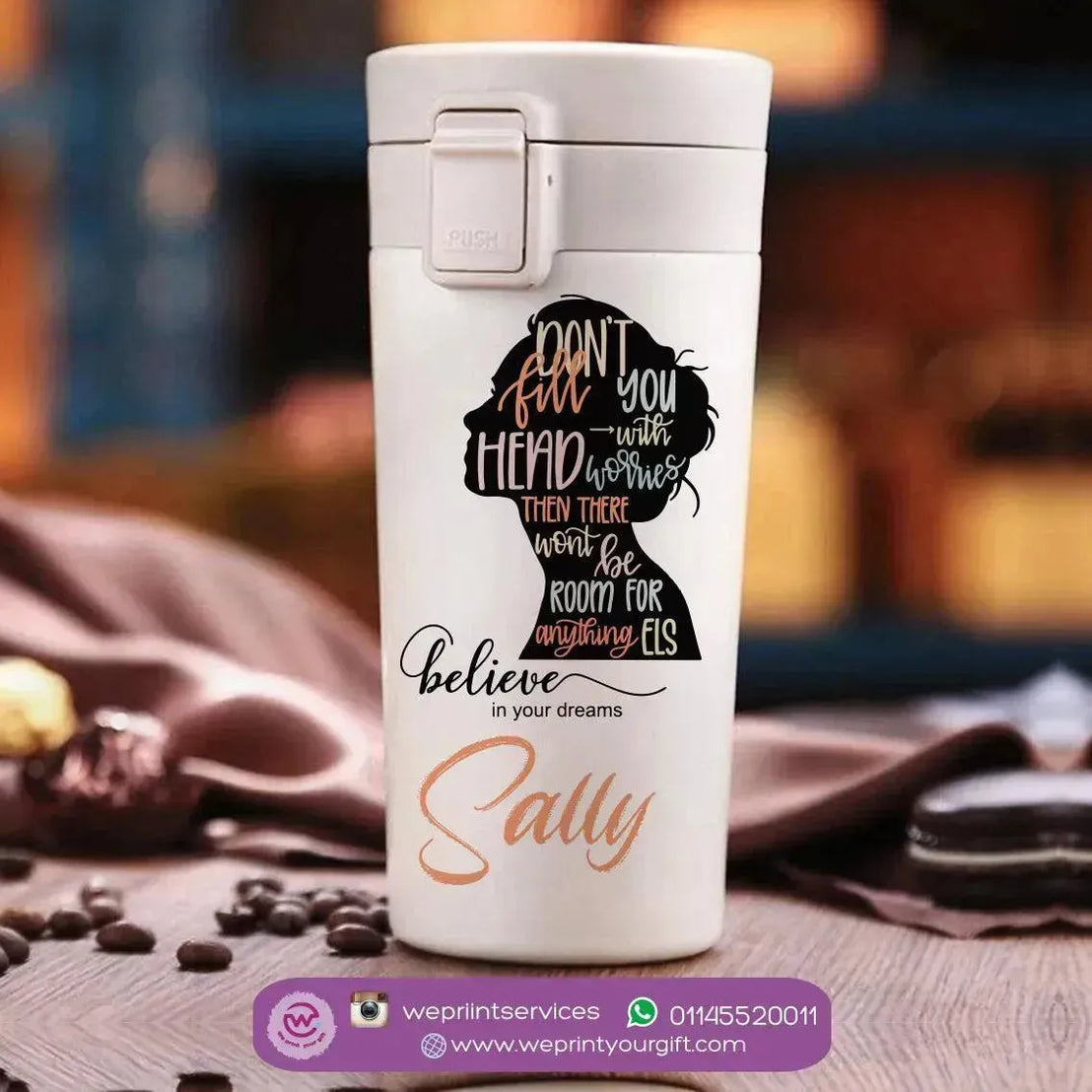 Thermal Mug with Lock - Motivation - WE PRINT