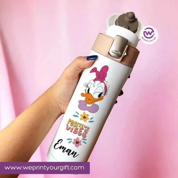 Thermal Mug with lock - Slim Shape - Daisy Duck - WE PRINT