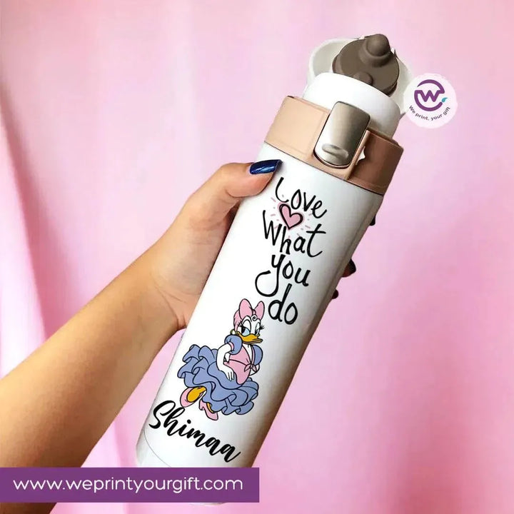 Thermal Mug with lock - Slim Shape - Daisy Duck - WE PRINT