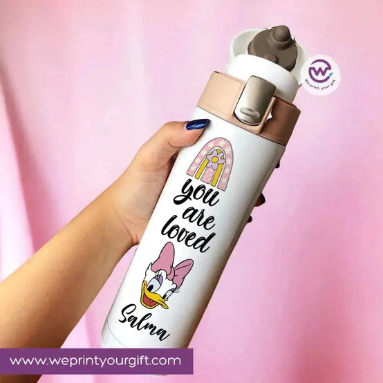 Thermal Mug with lock - Slim Shape - Daisy Duck - WE PRINT