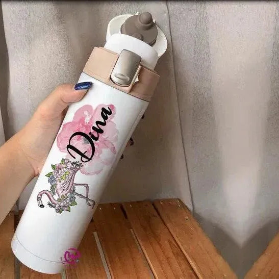 Thermal Mug with lock - Slim Shape-Names A - WE PRINT