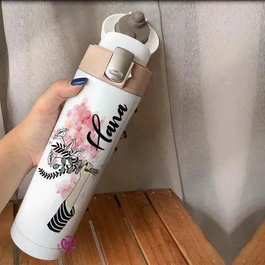 Thermal Mug with lock - Slim Shape-Names A - WE PRINT