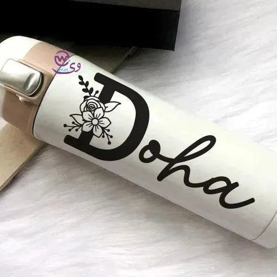 Thermal Mug with lock - Slim Shape-Names B - WE PRINT