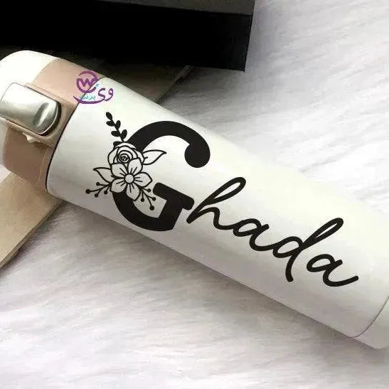 Thermal Mug with lock - Slim Shape-Names B - WE PRINT