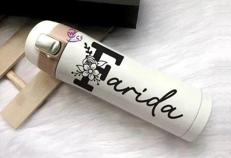 Thermal Mug with lock - Slim Shape-Names B - WE PRINT