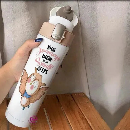 Thermal Mug with lock - Slim Shape-Owl - WE PRINT