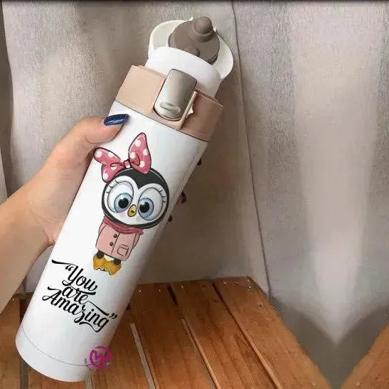 Thermal Mug with lock - Slim Shape-Owl - WE PRINT