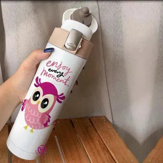 Thermal Mug with lock - Slim Shape-Owl - WE PRINT