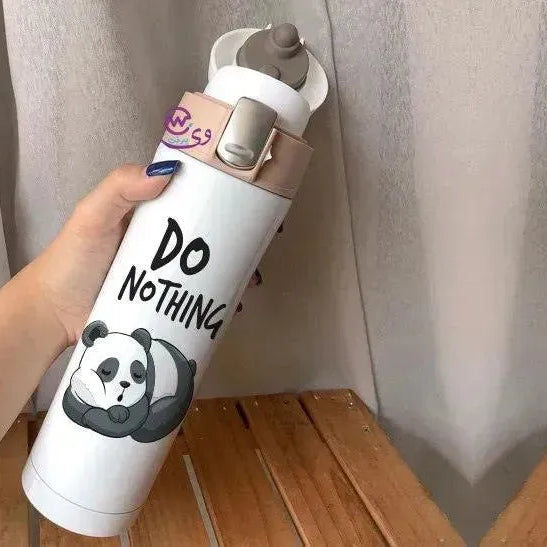 Thermal Mug with lock - Slim Shape - Panda - WE PRINT