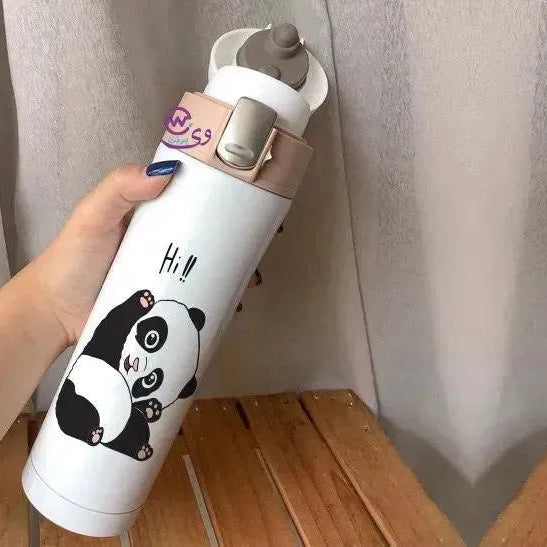 Thermal Mug with lock - Slim Shape - Panda - WE PRINT