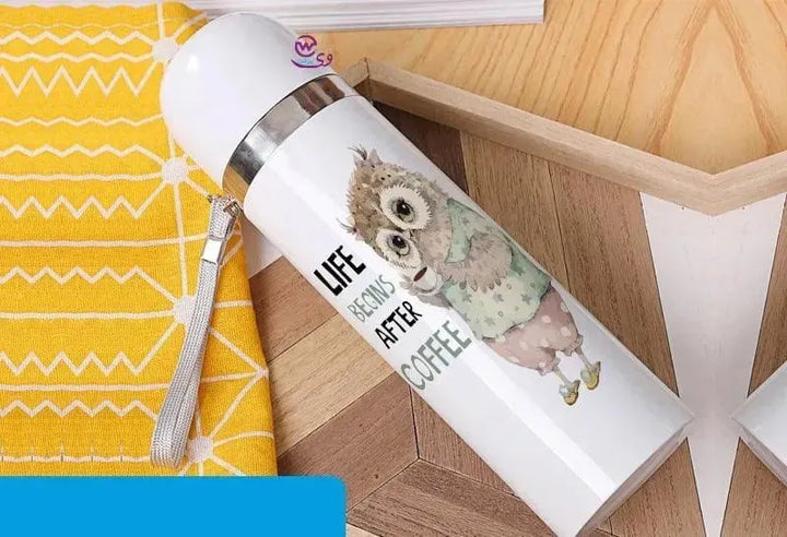 Thermal Portable Thermos -Owl - WE PRINT