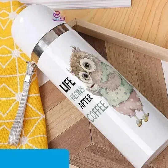 Thermal Portable Thermos -Owl - WE PRINT