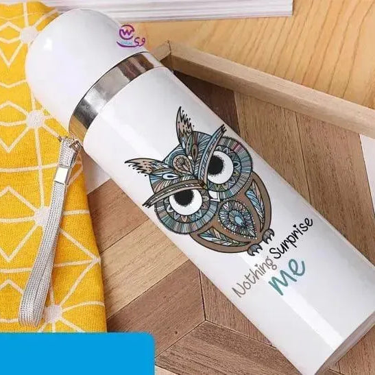 Thermal Portable Thermos -Owl - WE PRINT