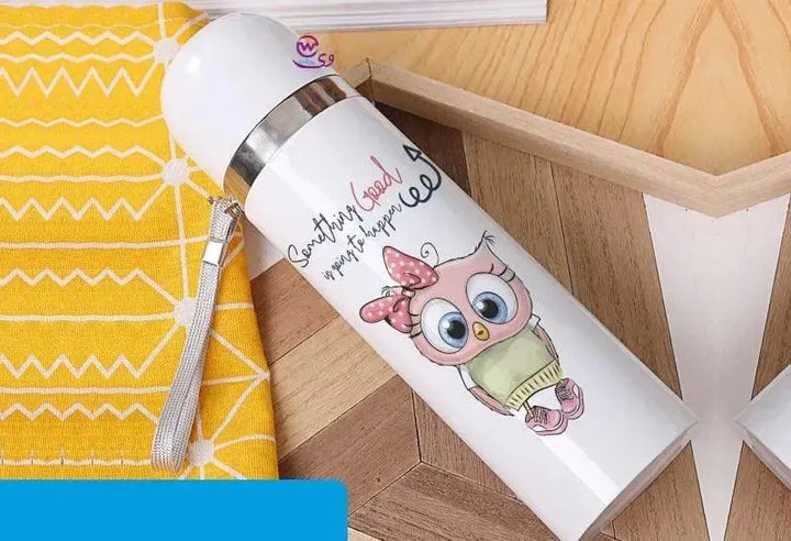 Thermal Portable Thermos -Owl - WE PRINT