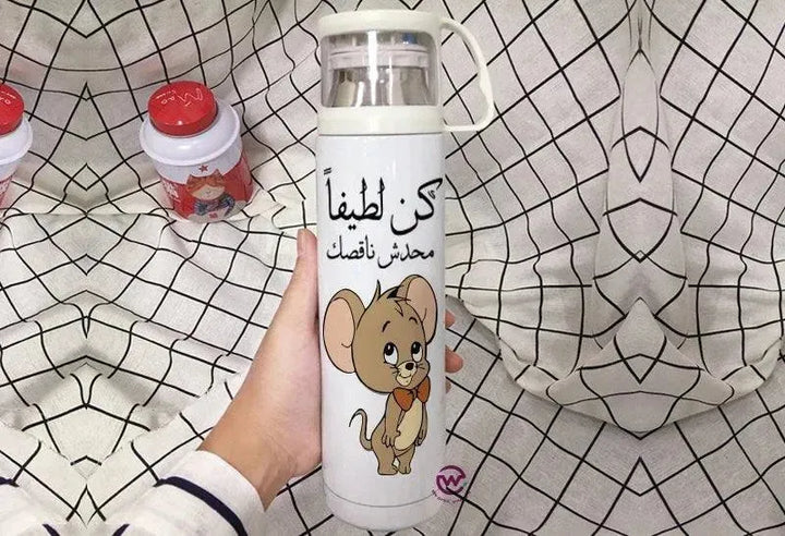 Thermal Thermos With Cup -Stainless Steel - Comics A - WE PRINT