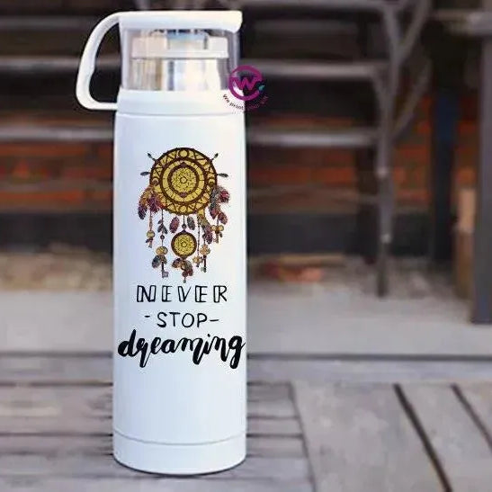 Thermal Thermos With Cup - Stainless Steel - Dream catcher - WE PRINT
