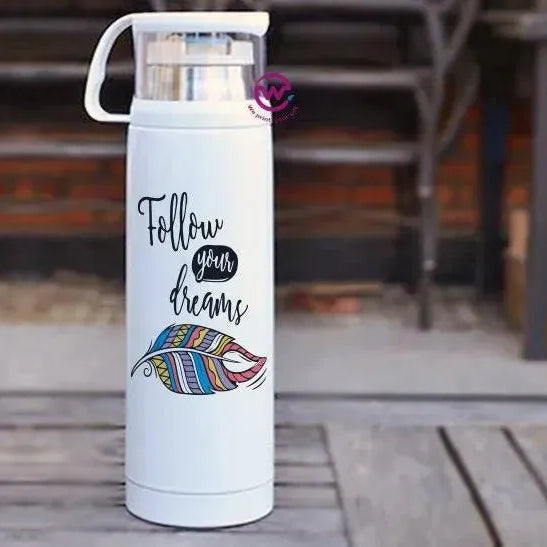 Thermal Thermos With Cup - Stainless Steel - Dream catcher - WE PRINT
