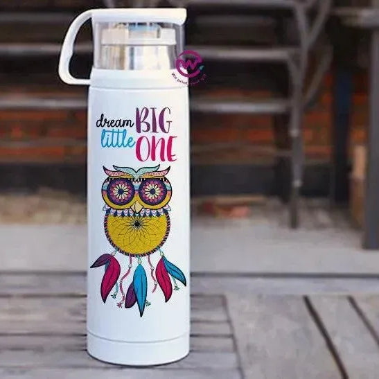 Thermal Thermos With Cup - Stainless Steel - Dream catcher - WE PRINT