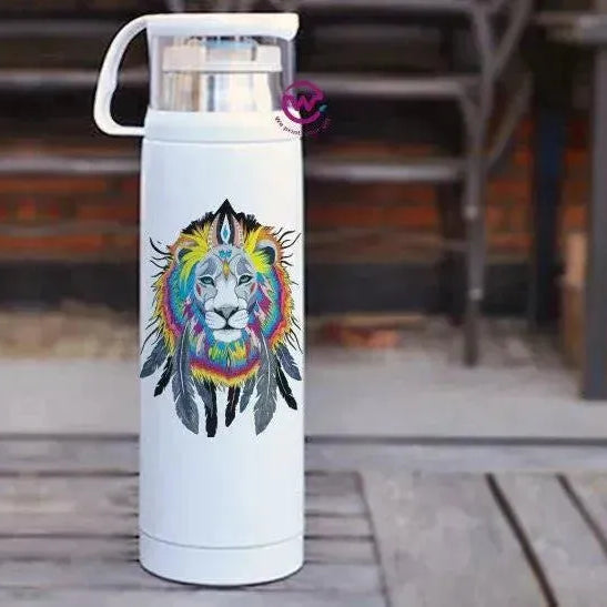 Thermal Thermos With Cup - Stainless Steel - Dream catcher - WE PRINT