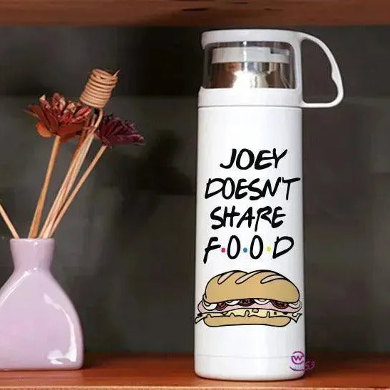 Thermal Thermos With Cup -Stainless Steel - Friends Series - WE PRINT
