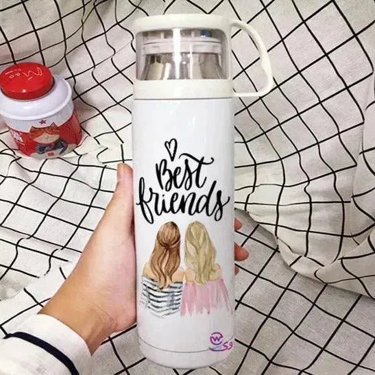 Thermal Thermos With Cup -Stainless Steel - Friends - WE PRINT