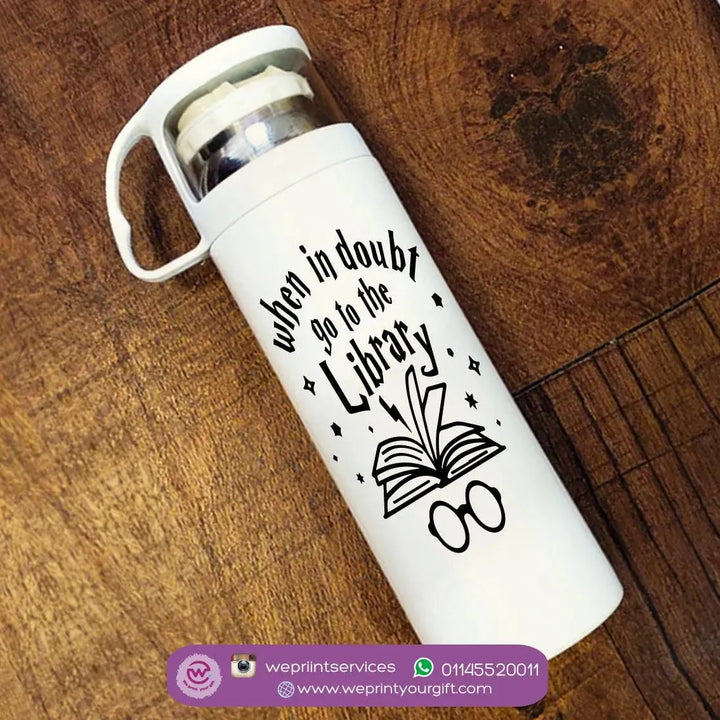 Thermal Thermos With Cup - Stainless Steel - Harry Potter - WE PRINT