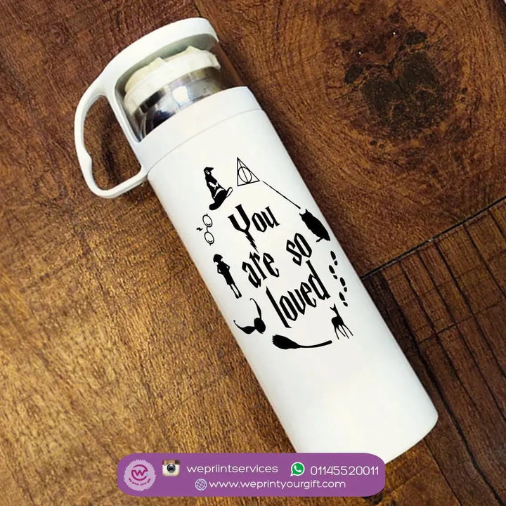 Thermal Thermos With Cup - Stainless Steel - Harry Potter - WE PRINT