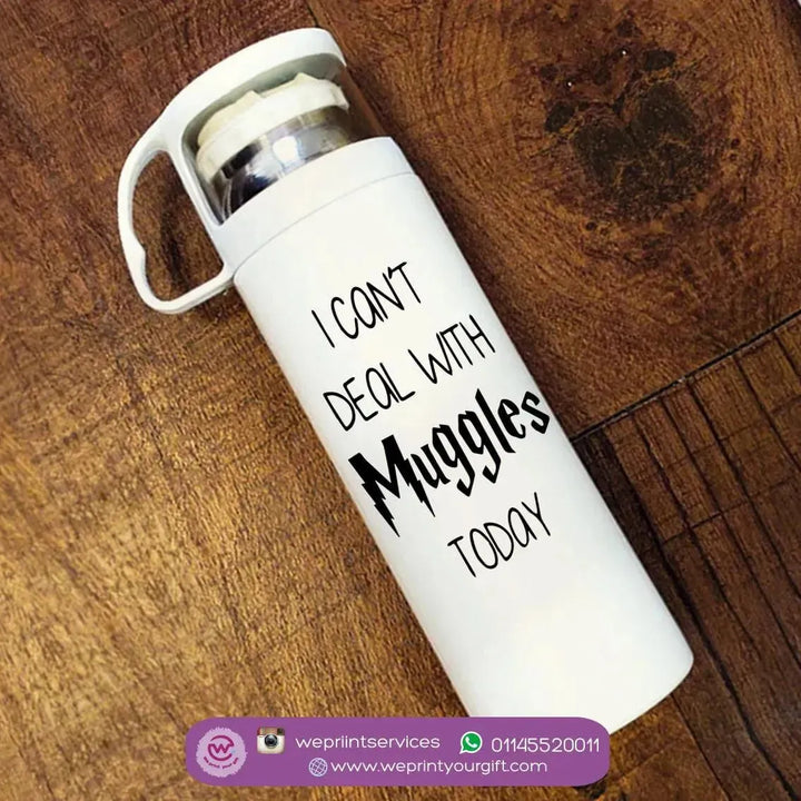 Thermal Thermos With Cup - Stainless Steel - Harry Potter - WE PRINT