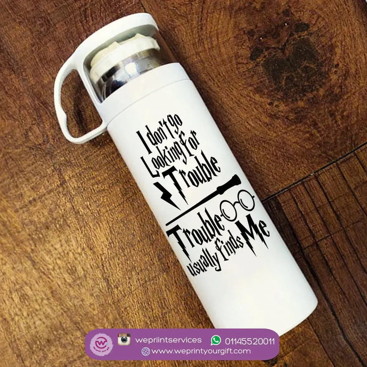 Thermal Thermos With Cup - Stainless Steel - Harry Potter - WE PRINT