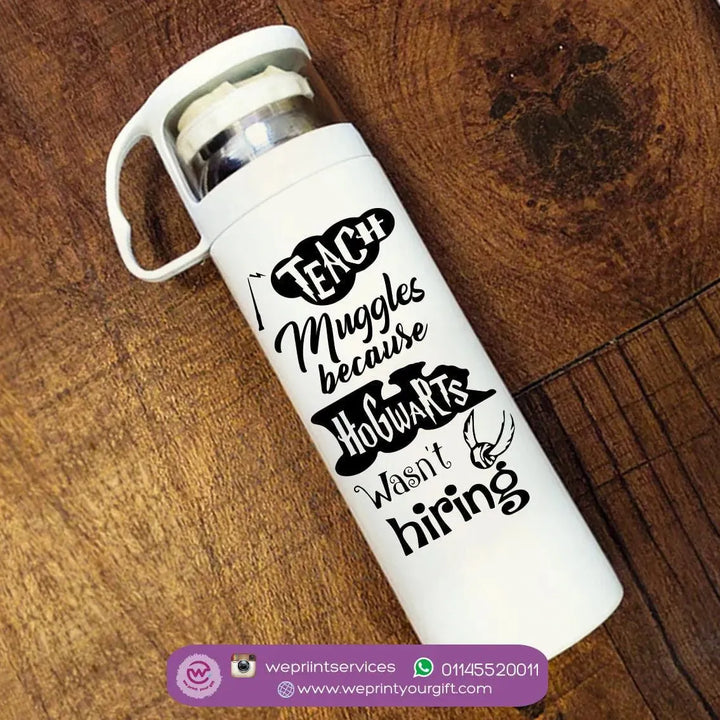 Thermal Thermos With Cup - Stainless Steel - Harry Potter - WE PRINT