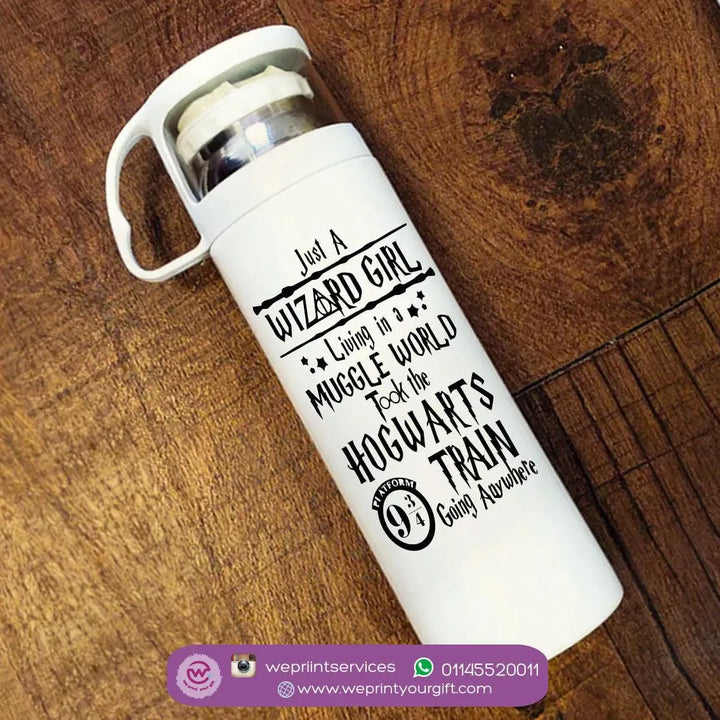 Thermal Thermos With Cup - Stainless Steel - Harry Potter - WE PRINT