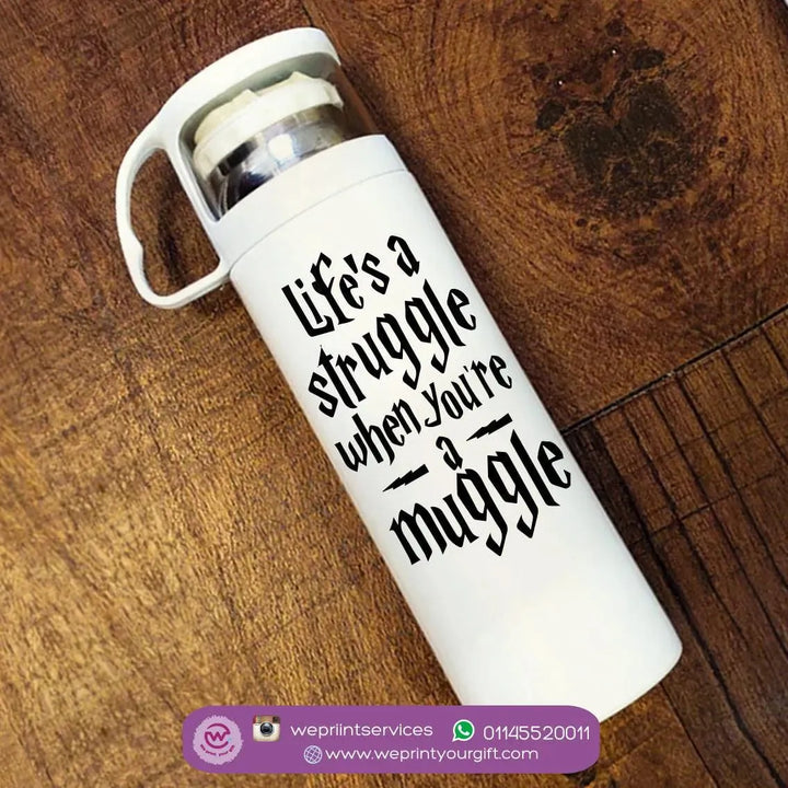 Thermal Thermos With Cup - Stainless Steel - Harry Potter - WE PRINT