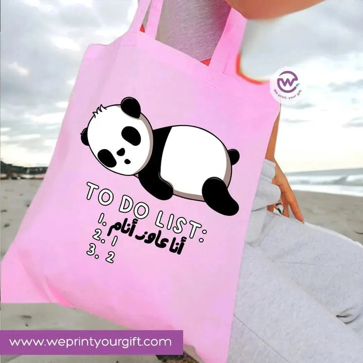 Tote Bag -Comic Panda - WE PRINT