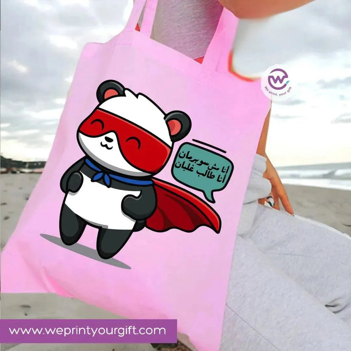 Tote Bag -Comic Panda - WE PRINT