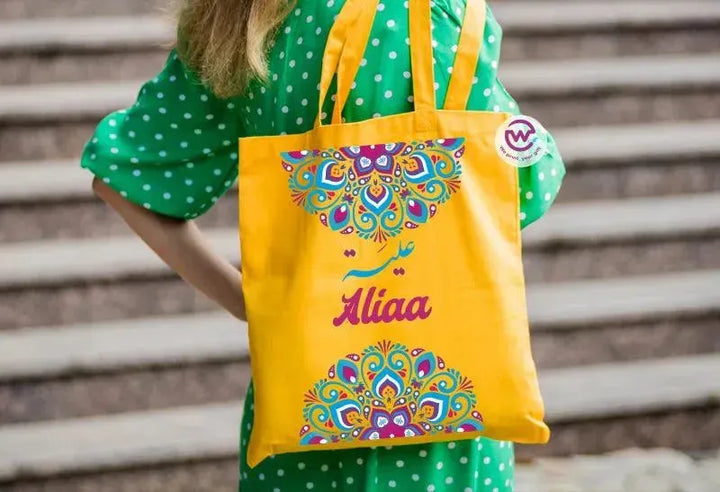 Tote Bag -Mandala -Names - WE PRINT