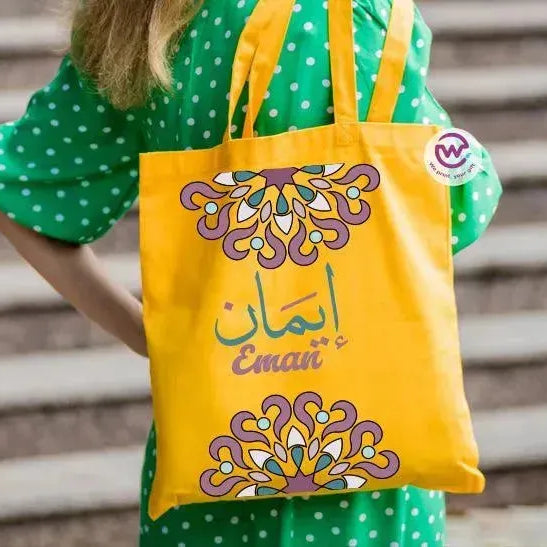 Tote Bag -Mandala -Names - WE PRINT