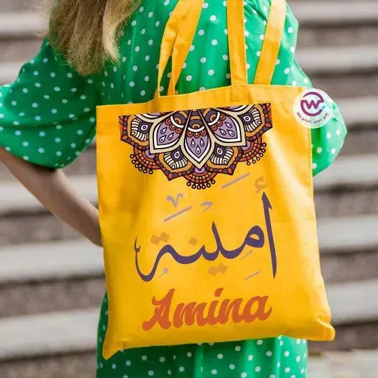 Tote Bag -Mandala -Names - WE PRINT