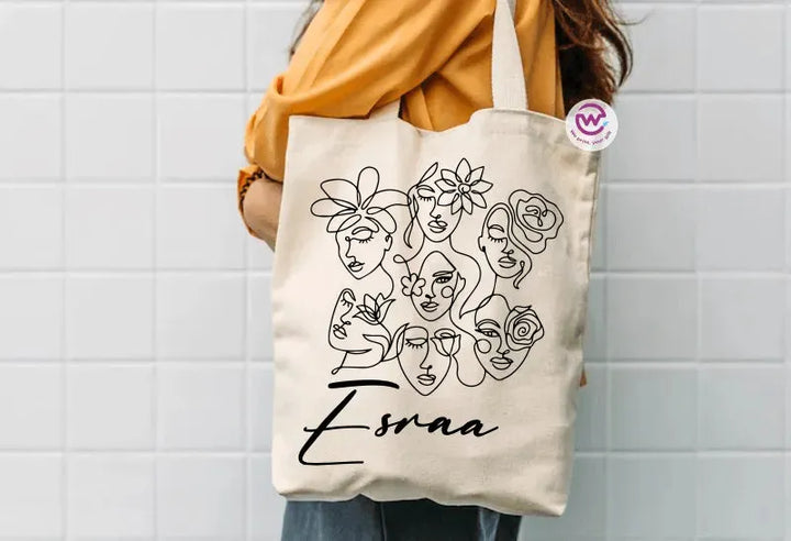 Tote Bag - Names -BOHO - WE PRINT