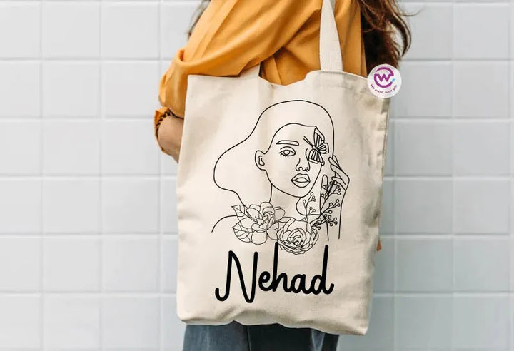 Tote Bag - Names -BOHO - WE PRINT