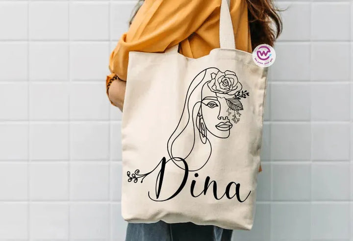 Tote Bag - Names -BOHO - WE PRINT