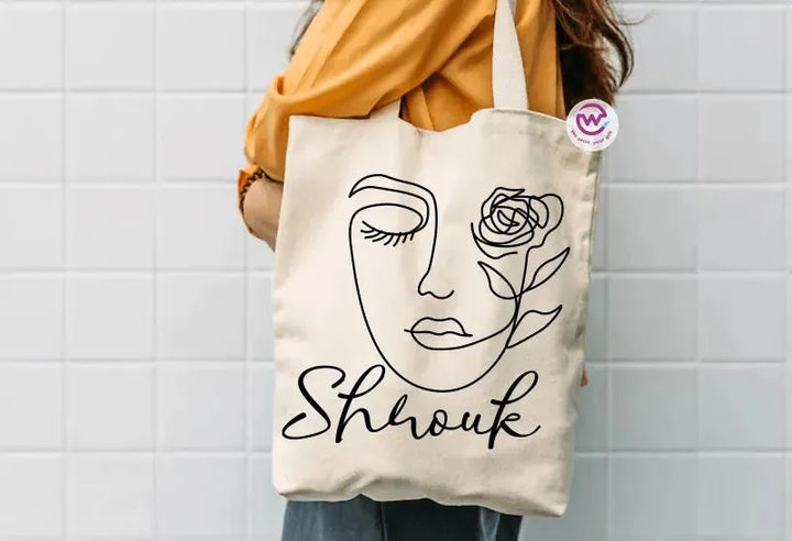 Tote Bag - Names -BOHO - WE PRINT