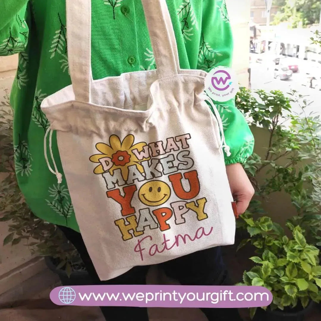 Tote bag with string-Names - WE PRINT