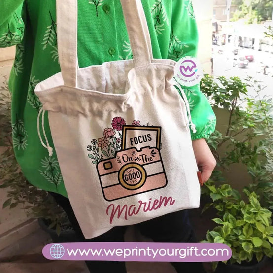 Tote bag with string-Names - WE PRINT