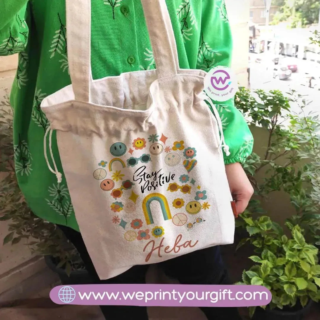 Tote bag with string-Names - WE PRINT