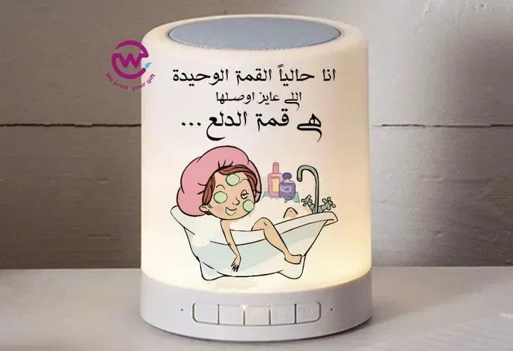 Touch-Lamp speaker- comic-A - WE PRINT