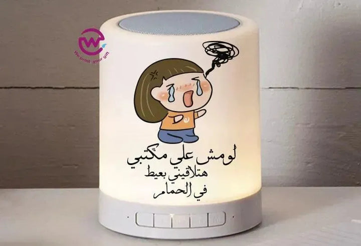 Touch-Lamp speaker- comic-A - WE PRINT