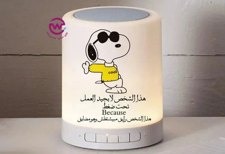 Touch-Lamp speaker- comic-C - WE PRINT